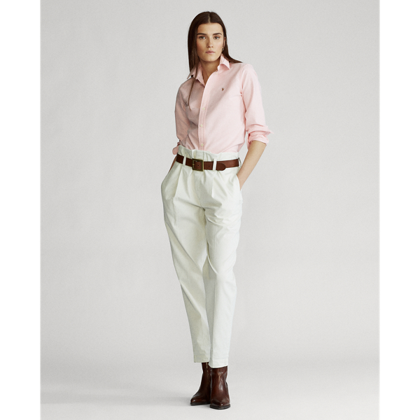Pink Slim Fit Washed Cotton Oxford Shirt Polo Ralph Lauren 3