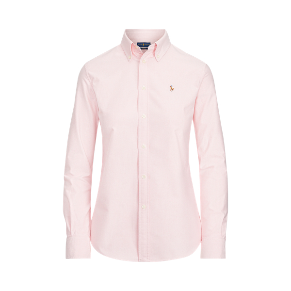 Pink Slim Fit Washed Cotton Oxford Shirt Polo Ralph Lauren 2