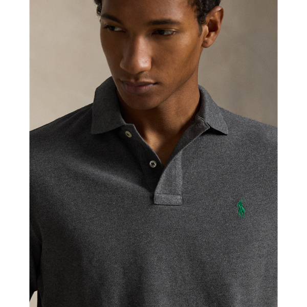 Barclay Heather/Green The Iconic Classic Fit Mesh Polo Polo Ralph Lauren 6