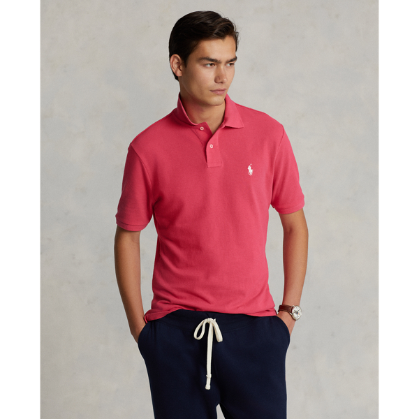 Hot Pink/White The Iconic Mesh Polo Shirt Polo Ralph Lauren 1