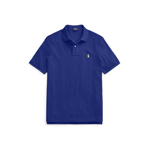 Fall Royal/Yellow The Iconic Classic Fit Mesh Polo Polo Ralph Lauren 2