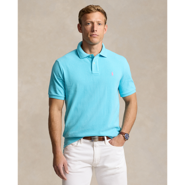 Turquoise Nova The Iconic Mesh Polo Shirt Polo Ralph Lauren 1