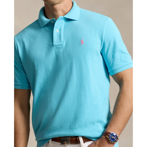 Turquoise Nova The Iconic Mesh Polo Shirt Polo Ralph Lauren 6