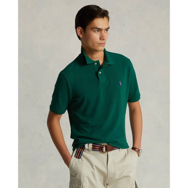 New Forest/Purple The Iconic Mesh Polo Shirt Polo Ralph Lauren 1