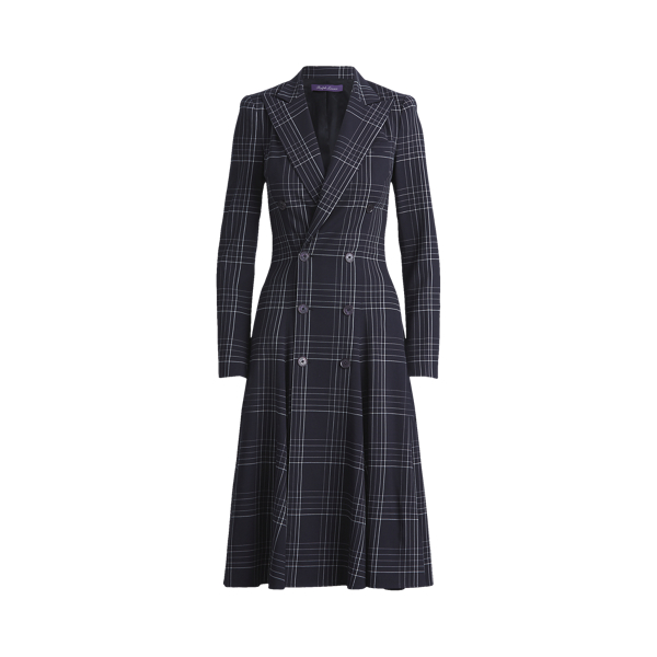 Zoie Plaid Wool Day Dress Ralph Lauren Collection 1
