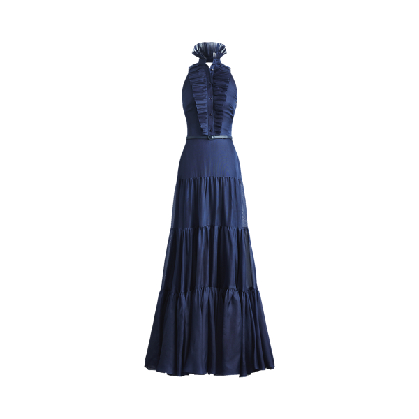 Emilia Silk Evening Dress Ralph Lauren Collection 1