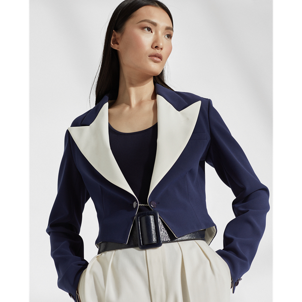 Navy/Cream Cassie Cady Jacket Ralph Lauren Collection 6