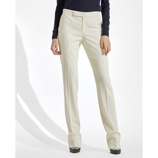 Pantalon Seth en gabardine de laine Ralph Lauren Collection en Antique Cream 3