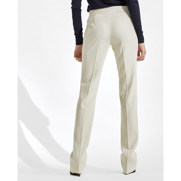 Pantalon Seth en gabardine de laine Ralph Lauren Collection en Antique Cream 4