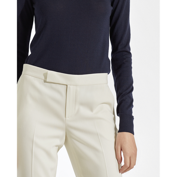 Pantalon Seth en gabardine de laine Ralph Lauren Collection en Antique Cream 5