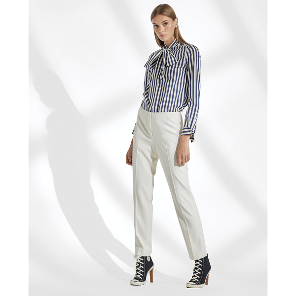 Navy/Off White Alejandra Striped Shirt Ralph Lauren Collection 3