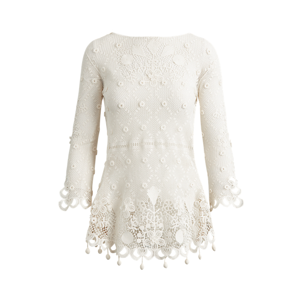 Floral Lace Top Ralph Lauren Collection em 1