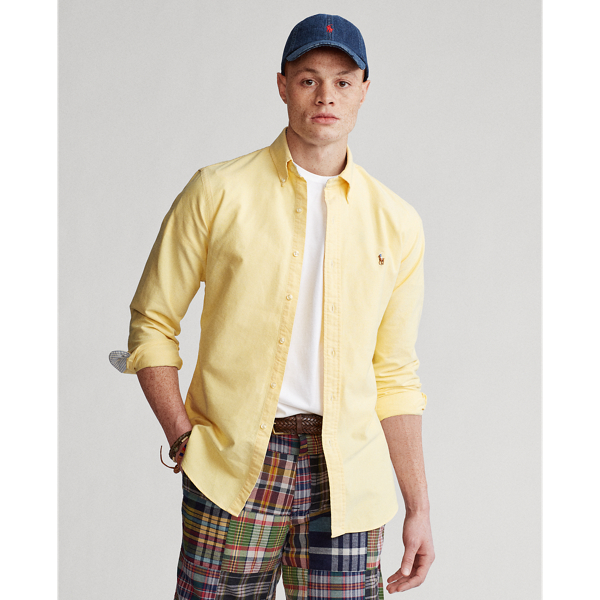 Ralph lauren yellow dress shirt hotsell