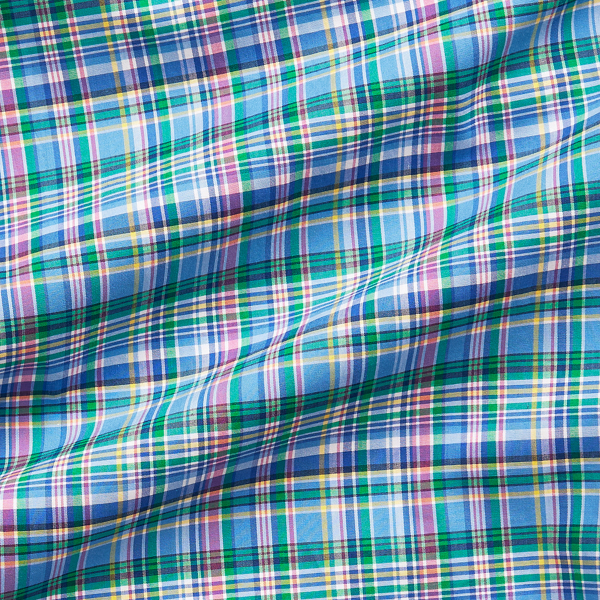 4670 Blue/Pink Multi Classic Fit Plaid Poplin Shirt Big & Tall 6