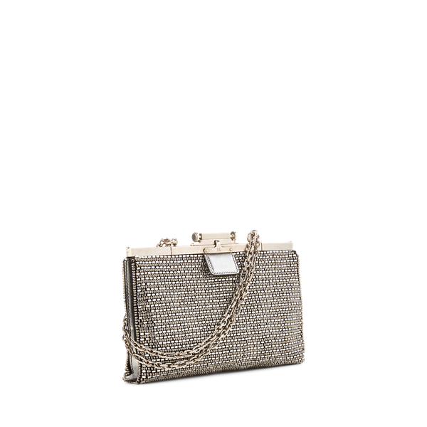Silver/Black Embellished Evening Pouch Ralph Lauren Collection 2