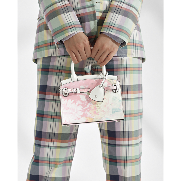 Mini sac&nbsp;RL50 fleuri Ralph Lauren Collection en Fleuri rose multi 6