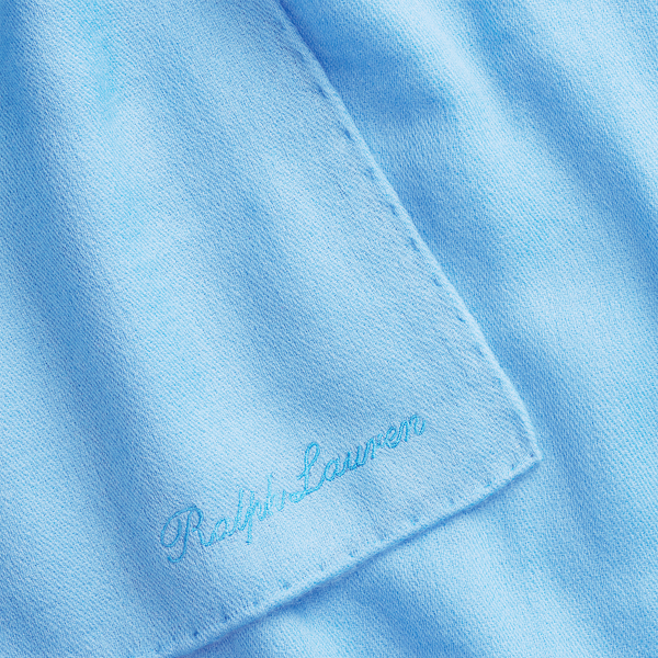 French Blue Cashmere Scarf Ralph Lauren Collection 3