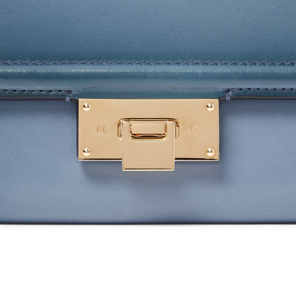 Denim Burnished Hinge-Lock Wallet Ralph Lauren Collection 4