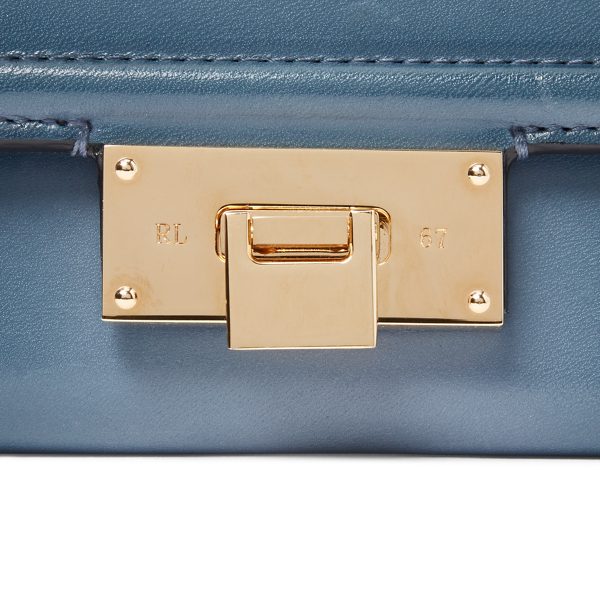 Denim Petite Hinge-Lock Wallet Ralph Lauren Collection 4
