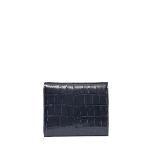 Marine Navy Calfskin Petite Hinge-Lock Wallet Ralph Lauren Collection 2