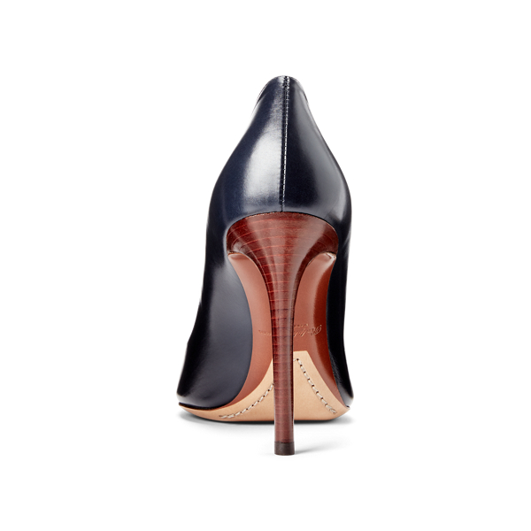 Marine Navy Celia Calfskin Pump Ralph Lauren Collection 3