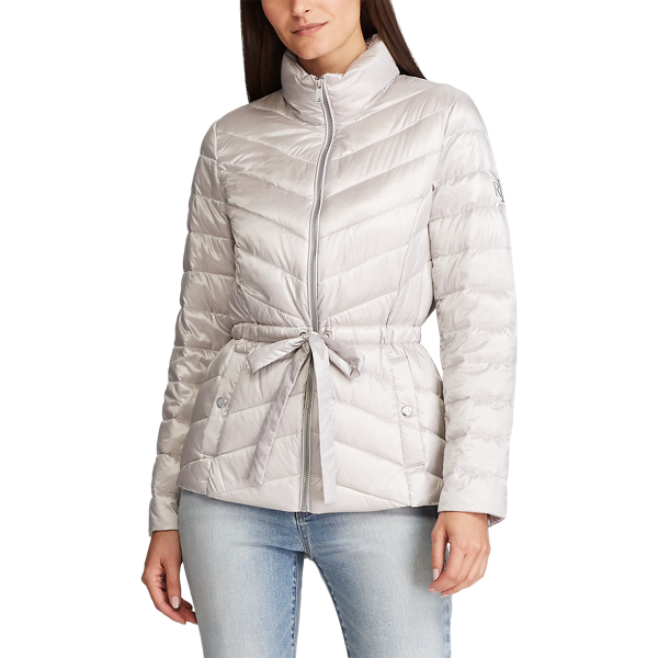 Silver Metallic Packable Jacket Lauren 4