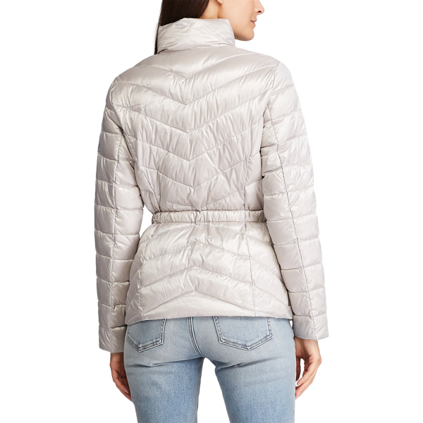 Silver Metallic Packable Jacket Lauren 5