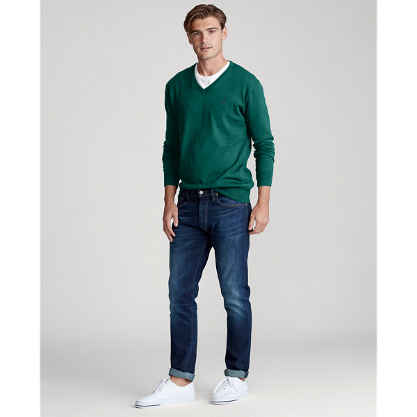 New Forest Cotton V-Neck Jumper Big & Tall 3