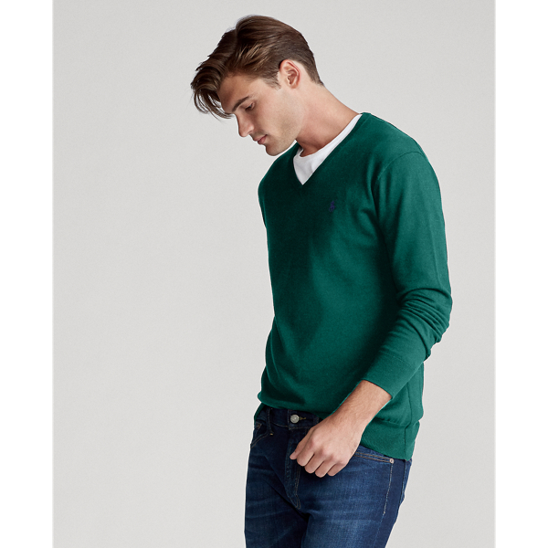 New Forest Cotton V-Neck Jumper Big & Tall 4
