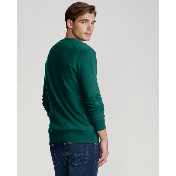 New Forest Cotton V-Neck Jumper Big & Tall 5