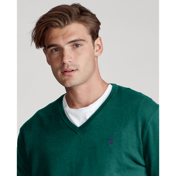 New Forest Cotton V-Neck Jumper Big & Tall 6