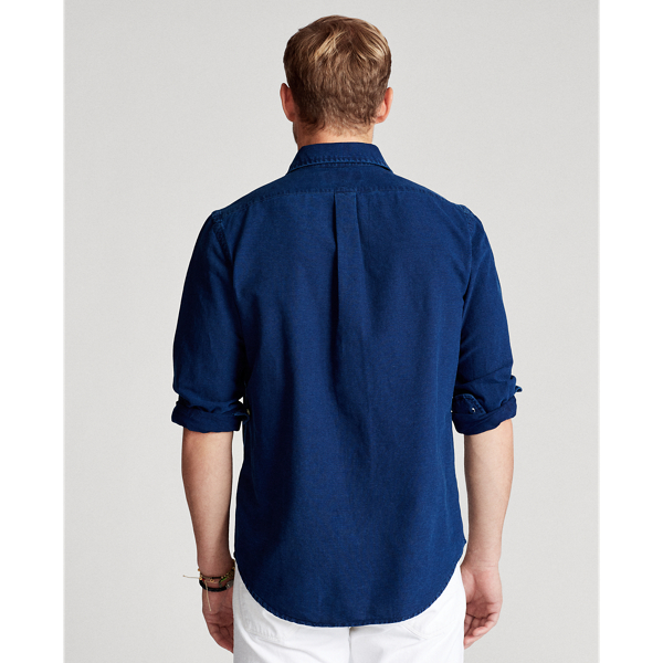 Indigo Classic Fit Oxford Shirt Big & Tall 4