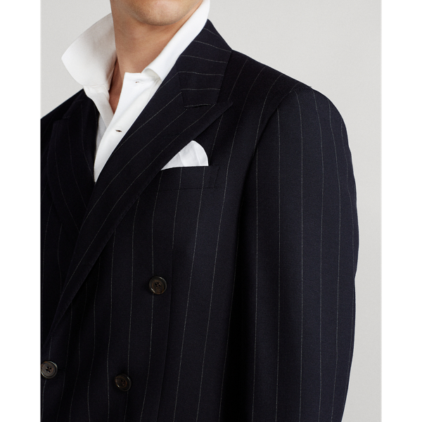 Navy/Cream Polo Striped Wool Sport Coat Polo Ralph Lauren 6