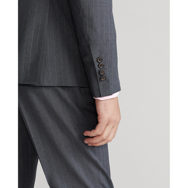 Med Grey Multi Polo Striped Wool Twill Suit Polo Ralph Lauren 7