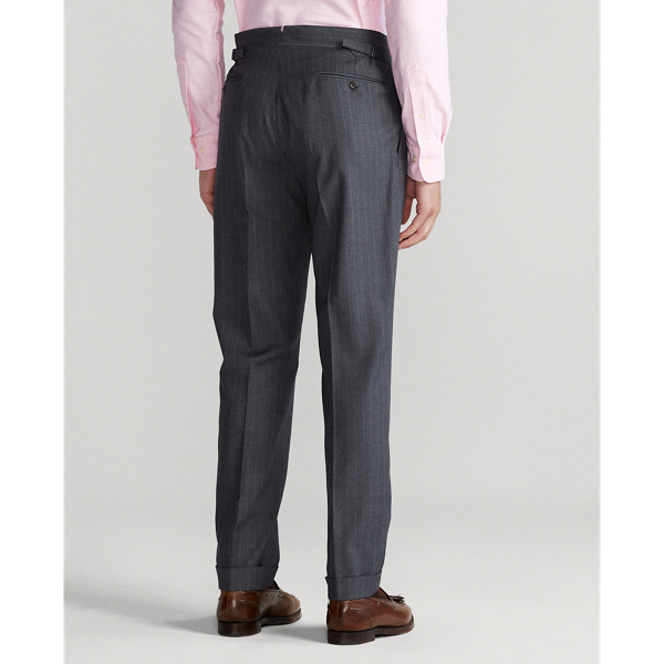 Med Grey Multi Polo Striped Wool Twill Suit Polo Ralph Lauren 9