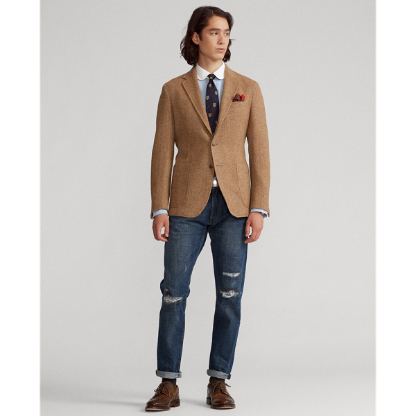 Brown And Camel Soft Herringbone Sport Coat Polo Ralph Lauren 4