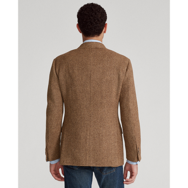 Brown And Tan The RL67 Herringbone Jacket Polo Ralph Lauren 5
