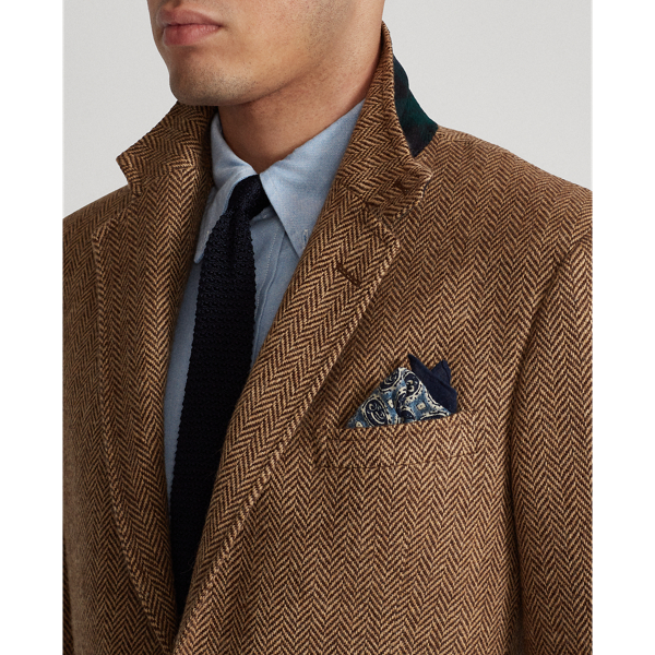Brown And Tan The RL67 Herringbone Jacket Polo Ralph Lauren 6