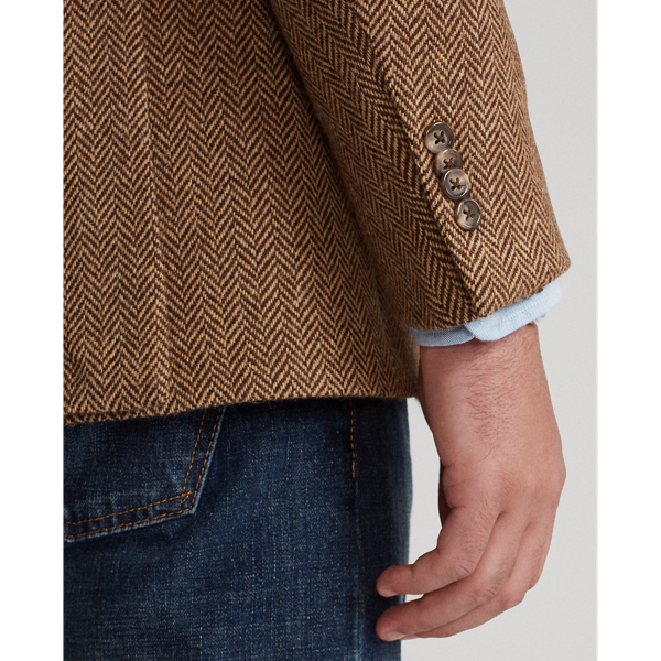 Brown And Tan The RL67 Herringbone Jacket Polo Ralph Lauren 7