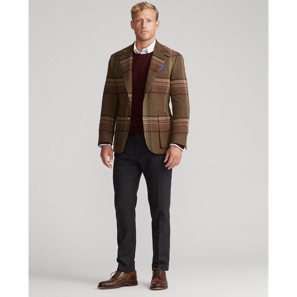 Olive/Maroon/Jewel The RL67 Blanket Plaid Jacket Polo Ralph Lauren 4