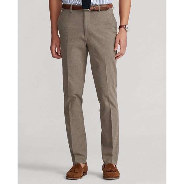 Taupe Stretch Cotton Suit Trouser Polo Ralph Lauren 4