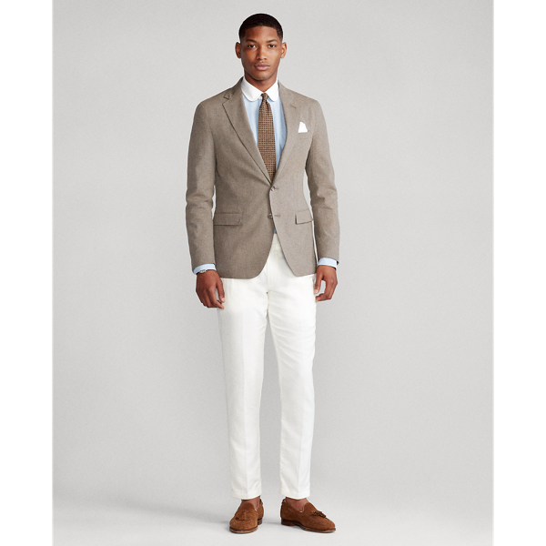 Taupe Soft Stretch Cotton Jacket Polo Ralph Lauren 4