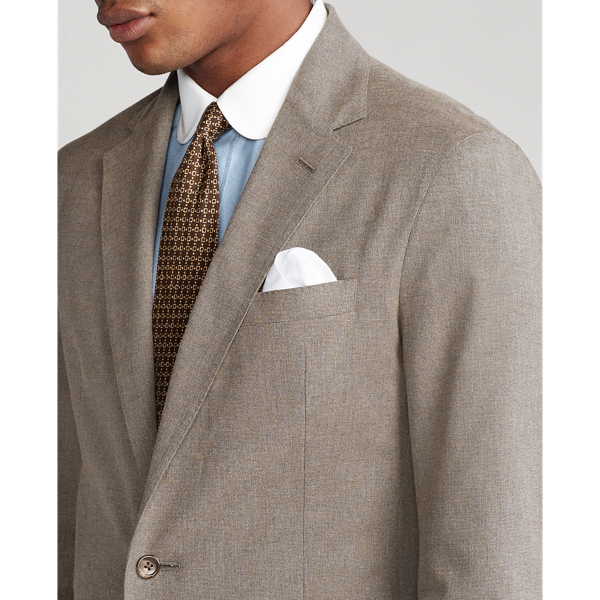 Taupe Soft Stretch Cotton Jacket Polo Ralph Lauren 6