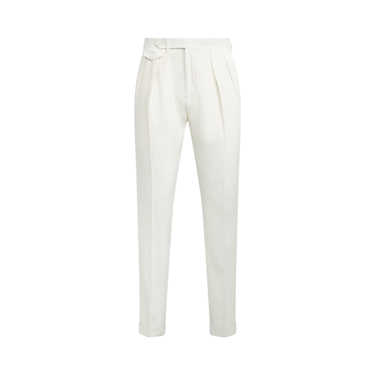 Single Pleat Barathea Wool Pant - Noah