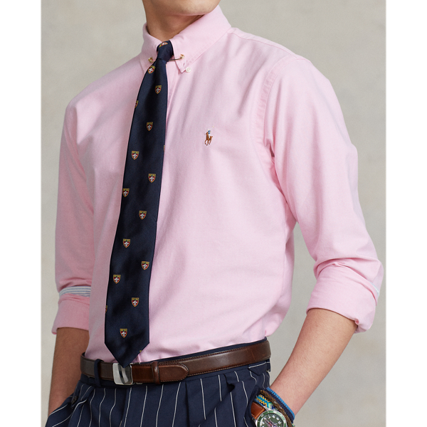 Camisa Oxford Slim Fit Polo Ralph Lauren en Rosa nuevo 6
