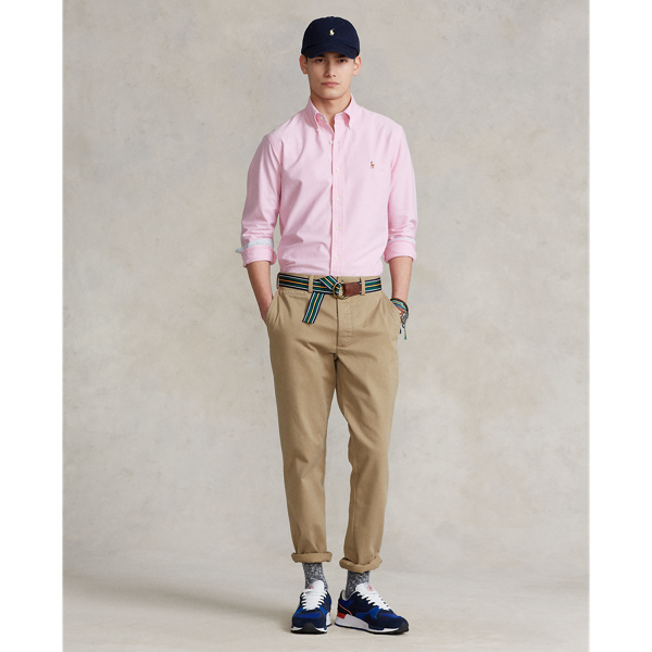 Camicia Oxford Custom-Fit Polo Ralph Lauren in Nuovo rosa 3