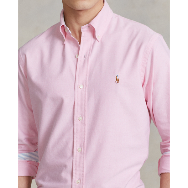 Camicia Oxford Custom-Fit Polo Ralph Lauren in Nuovo rosa 5