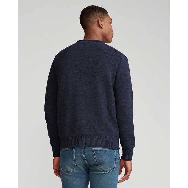 Navy Ragg Cotton Roll-neck Jumper Polo Ralph Lauren 4