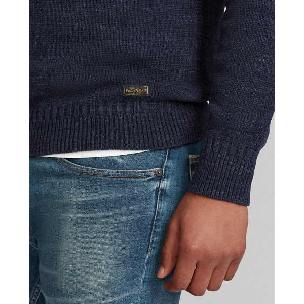 Navy Ragg Cotton Roll-neck Jumper Polo Ralph Lauren 5
