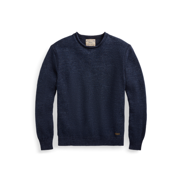 Navy Ragg Cotton Roll-neck Jumper Polo Ralph Lauren 2
